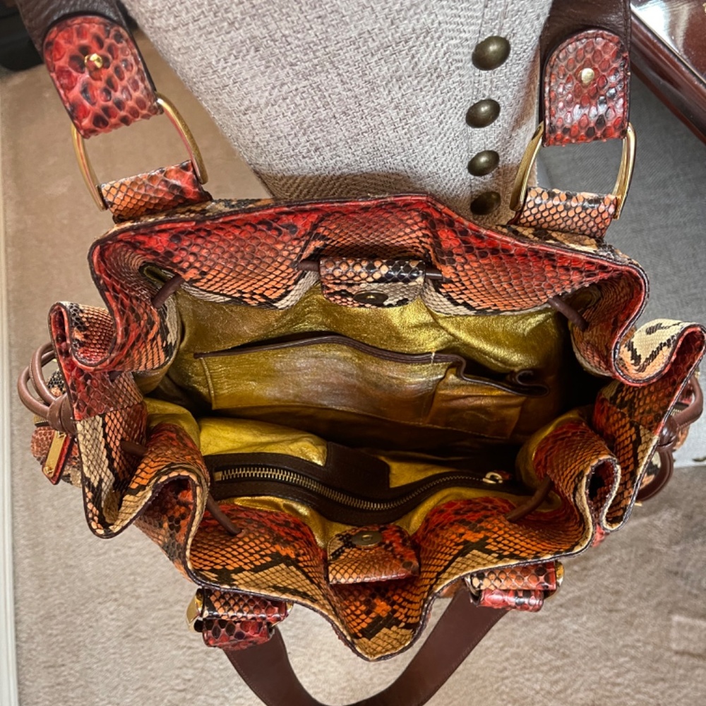 Genuine Python Snakeskin Michael Kors Handbag - image 5